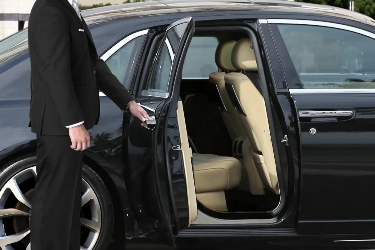 Dedicated driver safely transports company executives