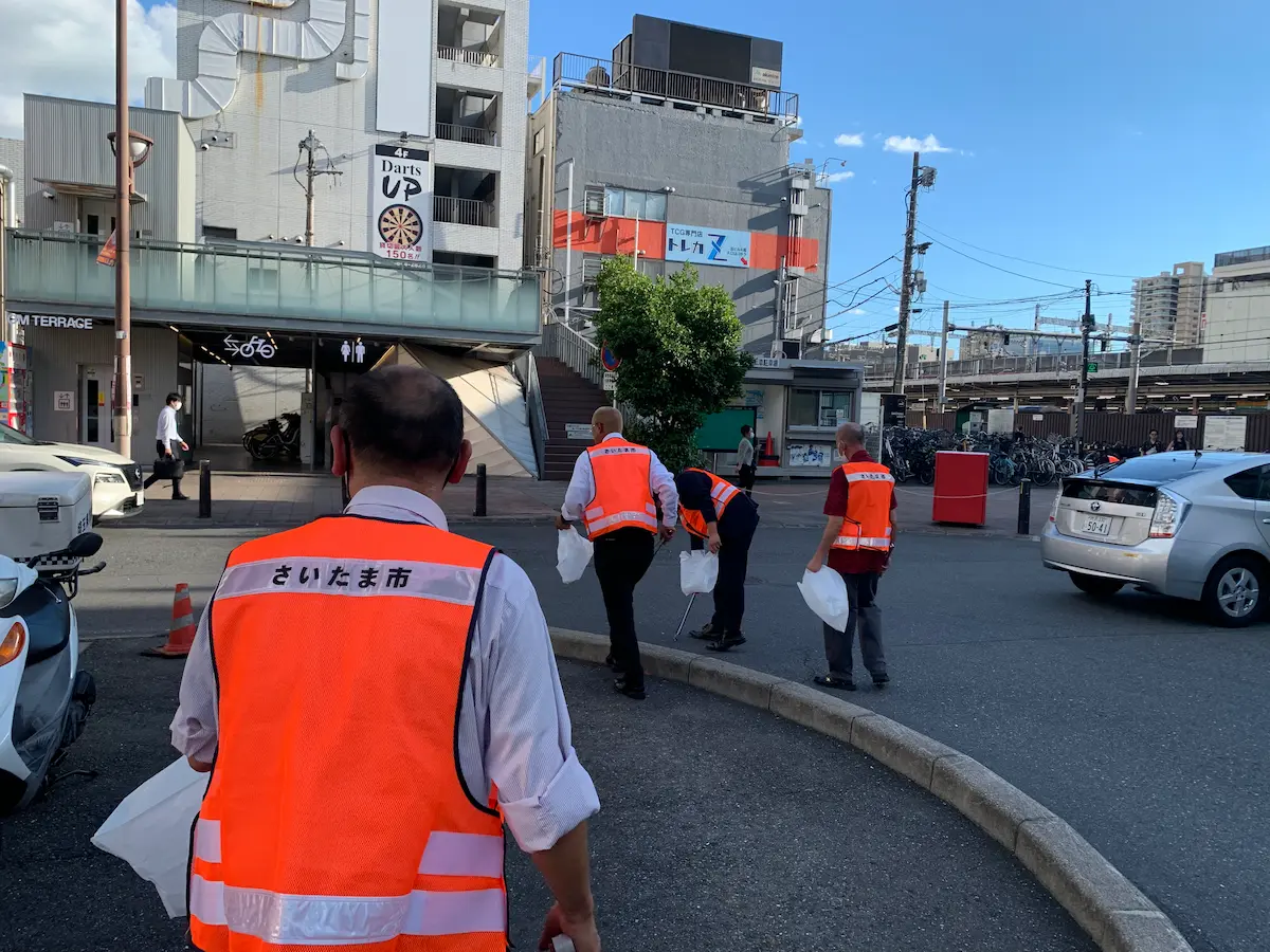 JumboTaxi.com cleanup activities in the Omiya and Minami-Ginza areas