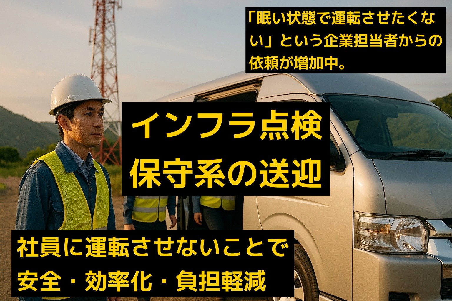 Jumbo taxis used for site transportation and corporate travel