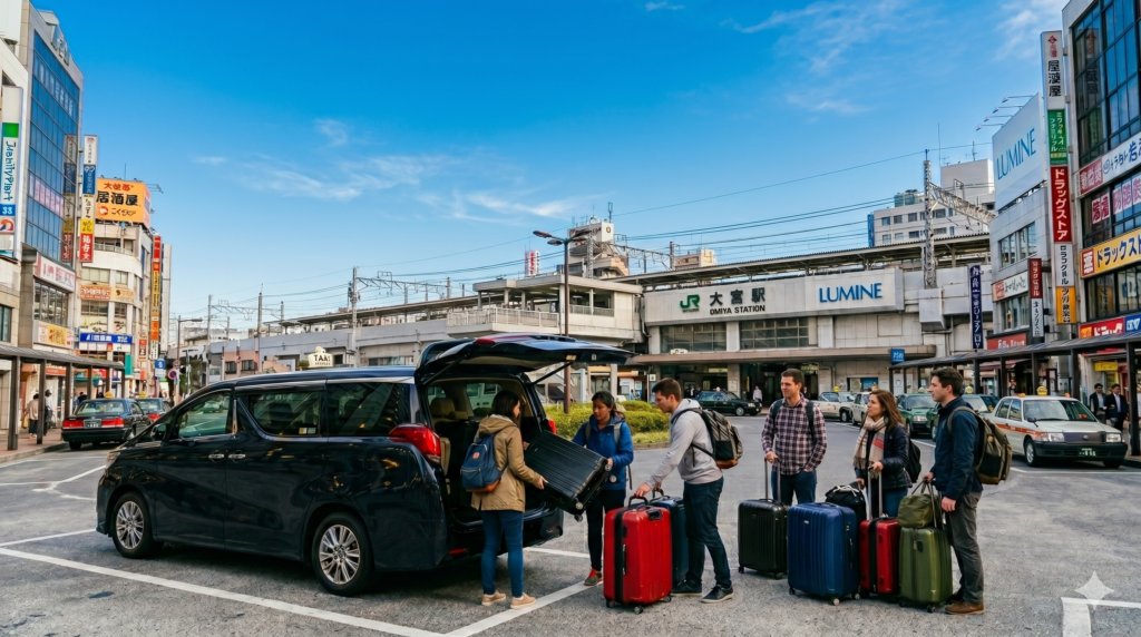 Shinkansen transfer to and from Omiya Station｜Door-to-door jumbo taxi service from within Saitama Prefecture.