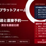 旅行予約プラットフォーム（OTA）経由の送迎と直接予約の安全性・品質・責任を比較したインフォグラフィック